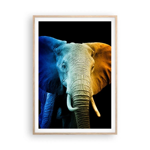 Plagát v ráme zo svetlého duba - Excentrický muž, avšak nie podivín - 70x100 cm