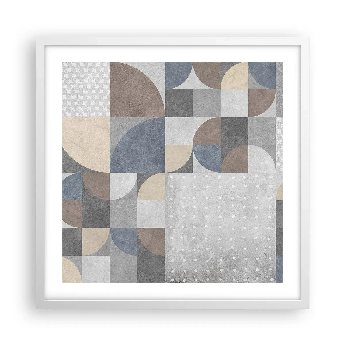 Plagát v bielom ráme - Keramická fantázia - 50x50 cm