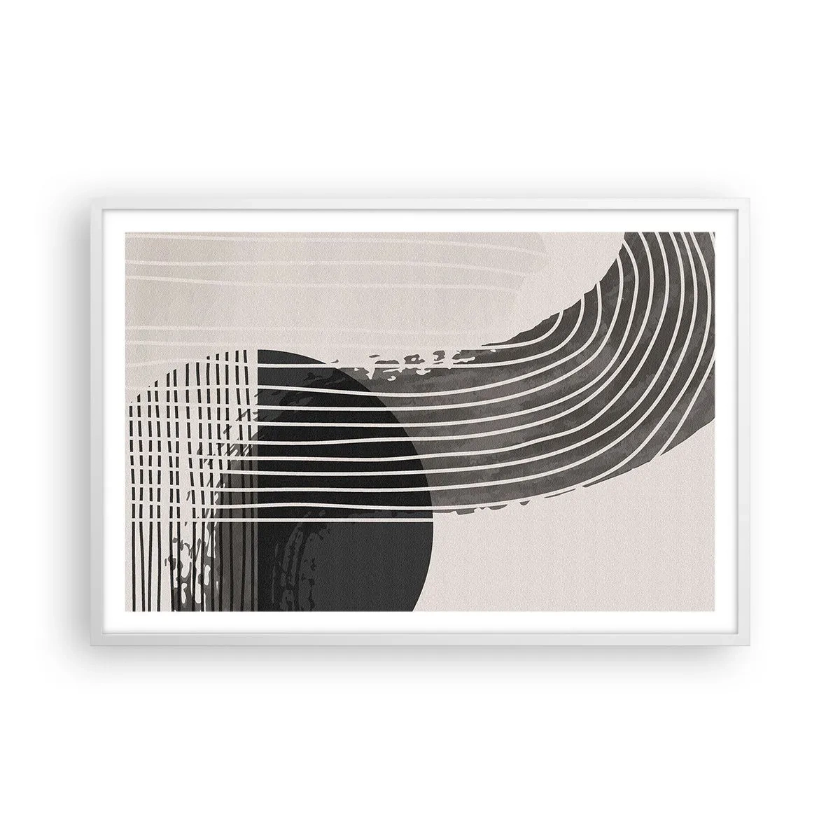 Plagát v bielom ráme - Tam a späť - 91x61 cm