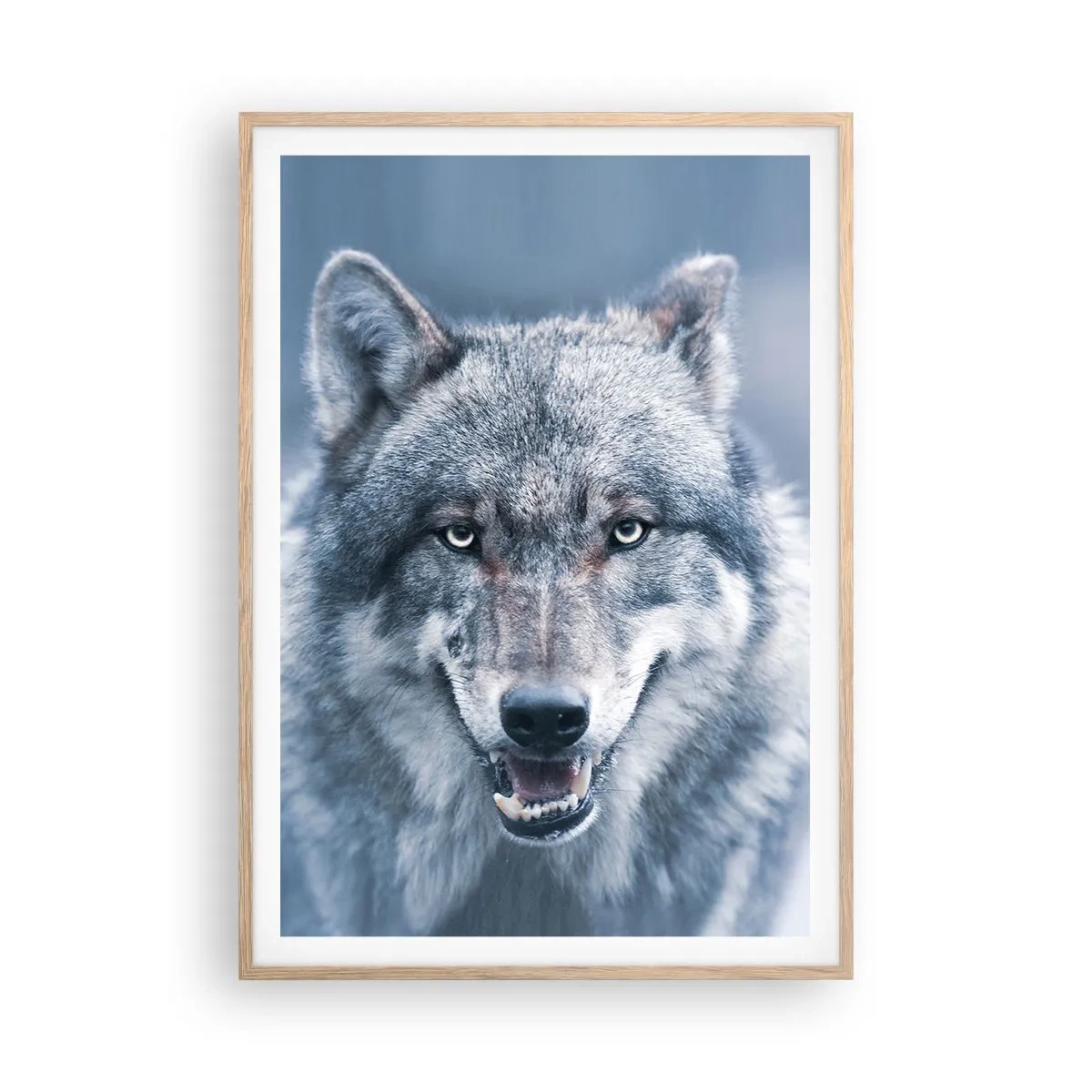 Plagát v ráme zo svetlého duba - Prijmete túto výzvu? - 70x100 cm