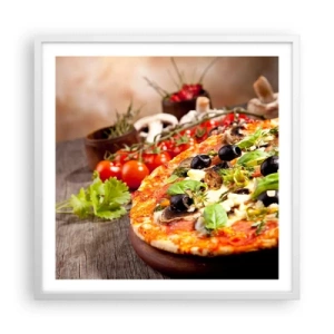 Plagát v bielom ráme - Z telurických zložiek - 60x60 cm