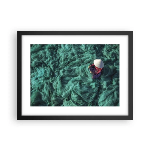 Plagát v čiernom ráme - V mori sietí - 40x30 cm