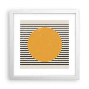 Plagát v bielom ráme - Sila jednoduchosti - 30x30 cm
