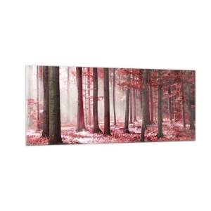 Obraz na skle - Červená je rovnako krásna - 100x40 cm