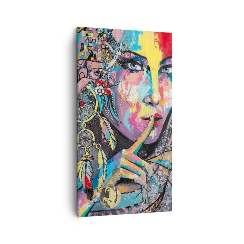 Obraz na plátne - Mlč, než pochopíš - 45x80 cm