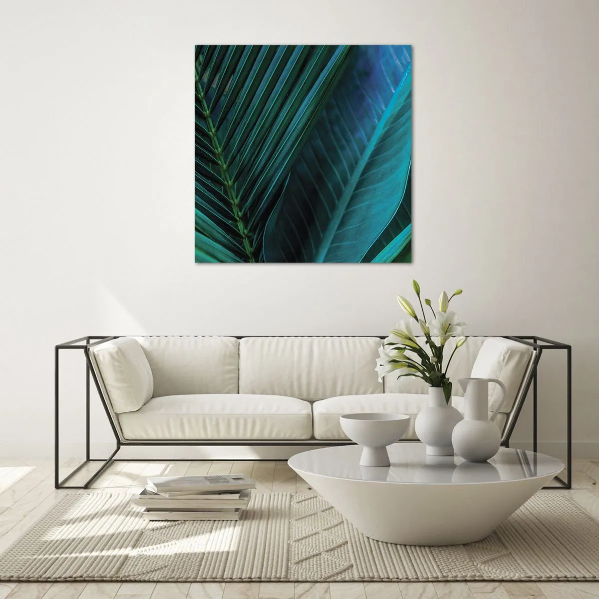 Obraz na skle - Anatómia zelene - 30x30 cm