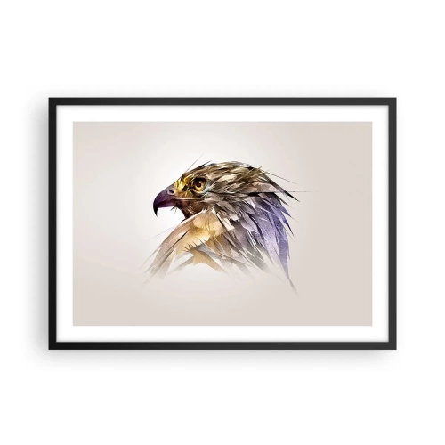 Plagát v čiernom ráme - Portrét bojovníka - 70x50 cm