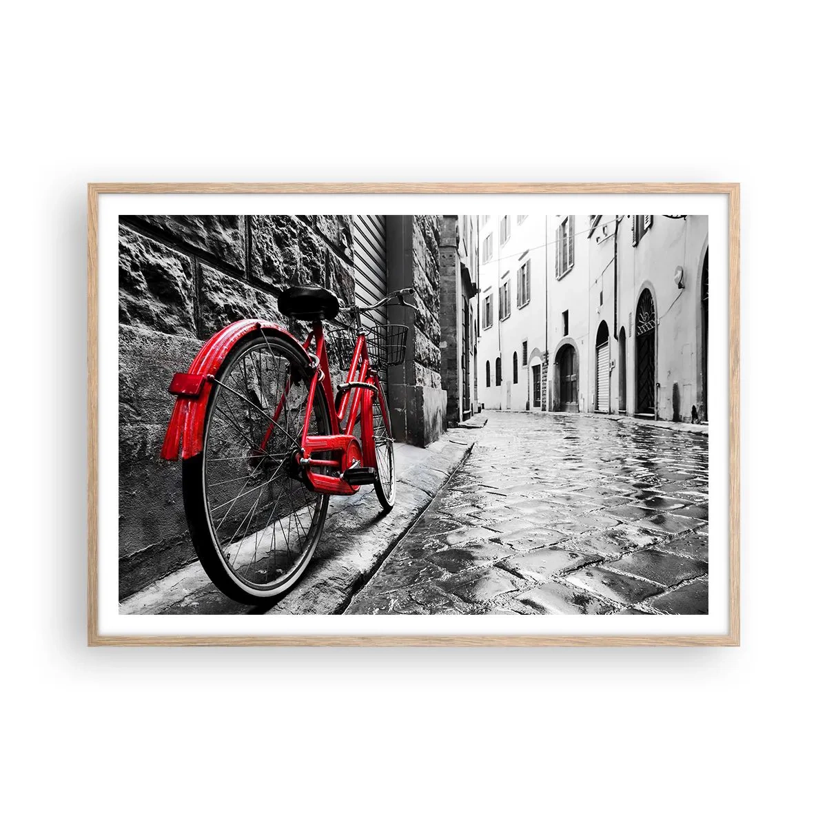 Plagát v ráme zo svetlého duba - Skutočná krása nestarne - 100x70 cm