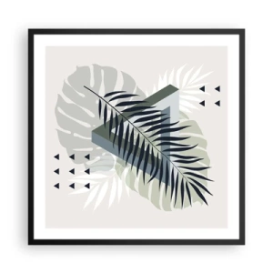 Plagát v čiernom ráme - Príroda a geometria – dva poriadky? - 60x60 cm