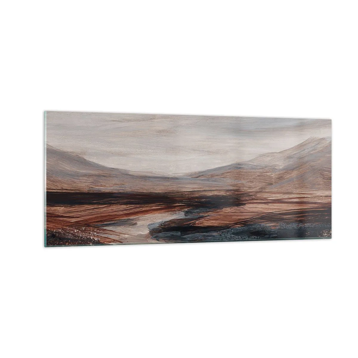 Obraz na skle -  Pokojné údolie - 100x40 cm