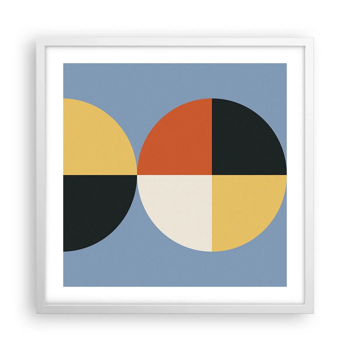 Plagát v bielom ráme - Pozri a počítaj - 50x50 cm