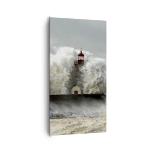Obraz na plátne - Hnev oceánu - 65x120 cm
