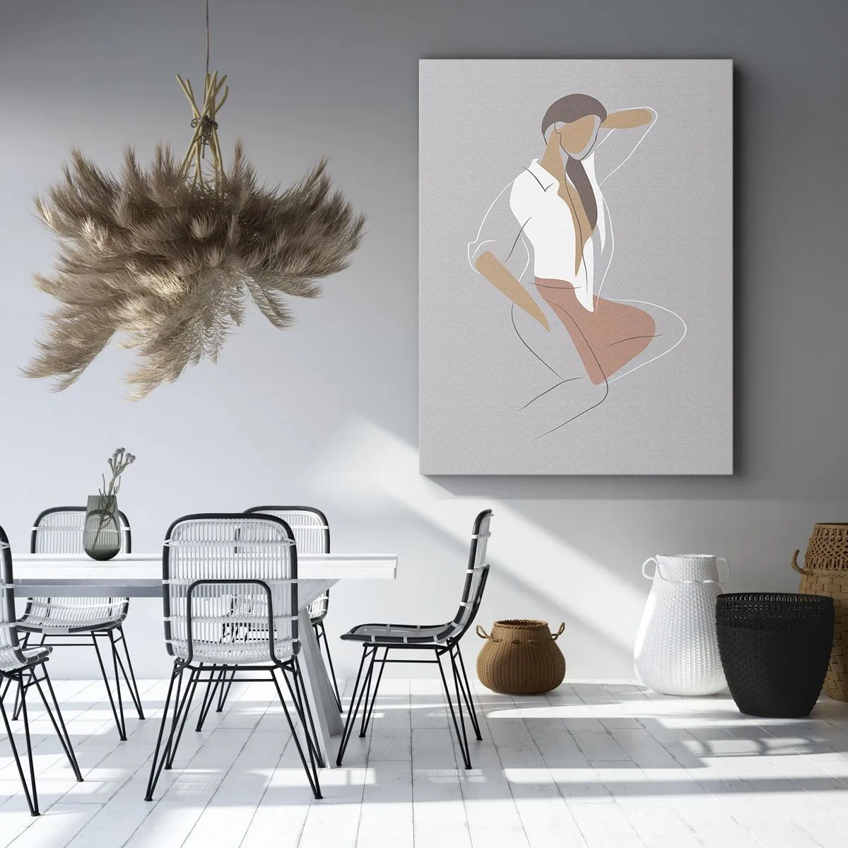 Obraz na plátne - Obrys pôvabu - 80x120 cm