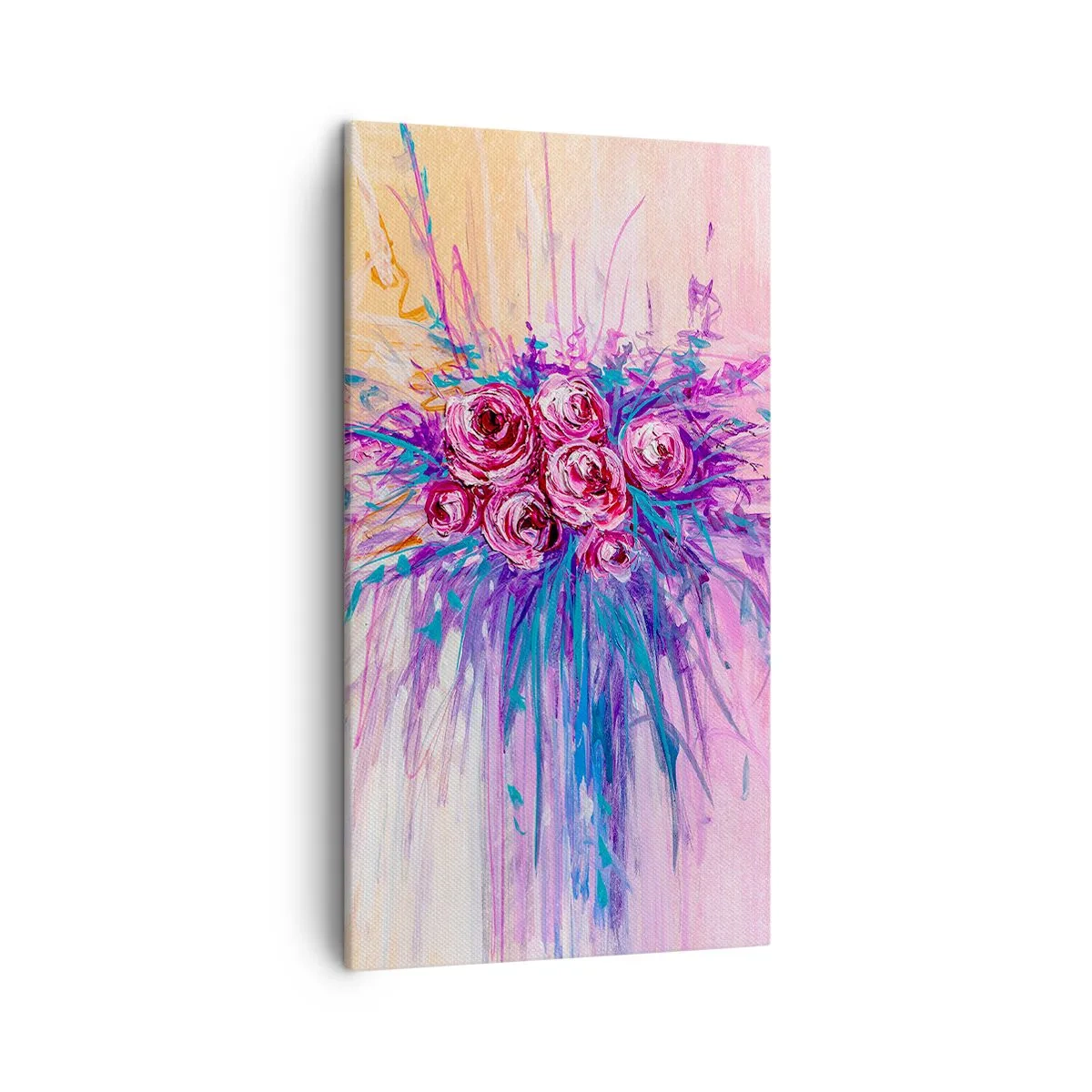 Obraz na plátne - Ružová fontána - 45x80 cm