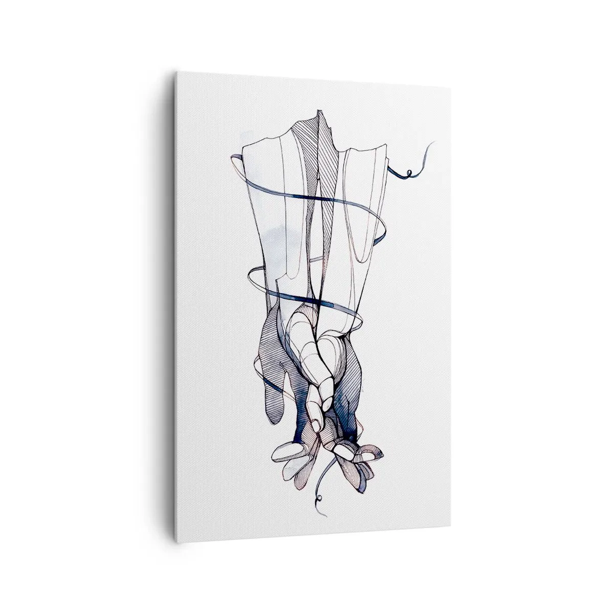 Obraz na plátne - Štúdia o dotyku - 80x120 cm