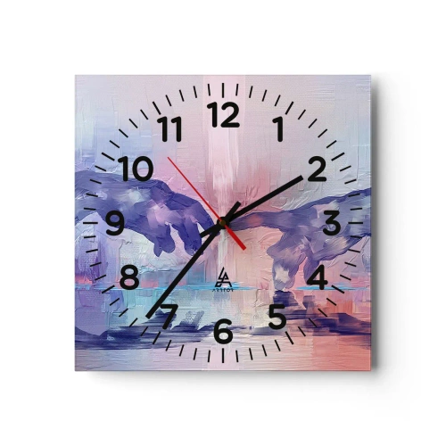 Nástenné hodiny - Božská iskra života - 30x30 cm