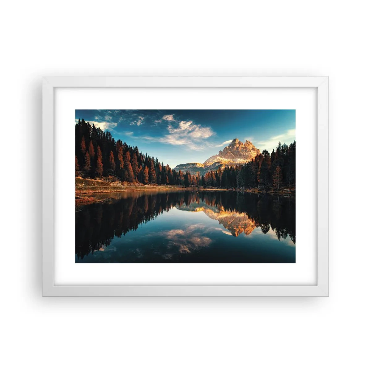 Plagát v bielom ráme - Dvojitá krajina - 40x30 cm