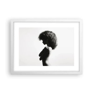 Plagát v bielom ráme - Ako kvetina na štíhlej stonke - 40x30 cm