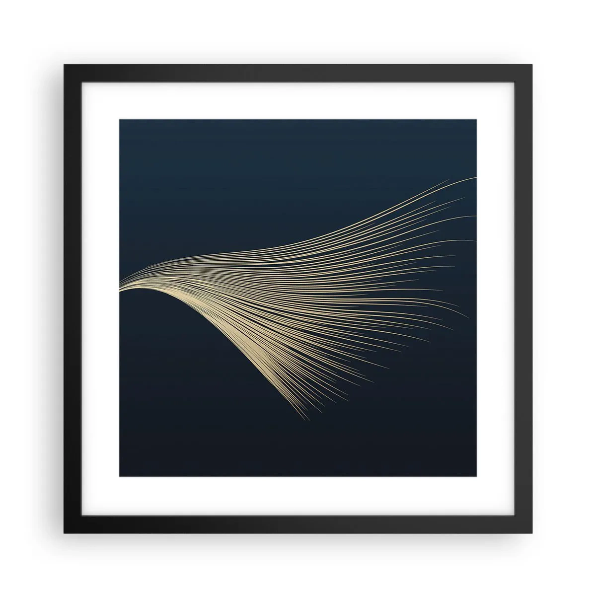 Plagát v čiernom ráme - Ako anjelské vlasy - 40x40 cm