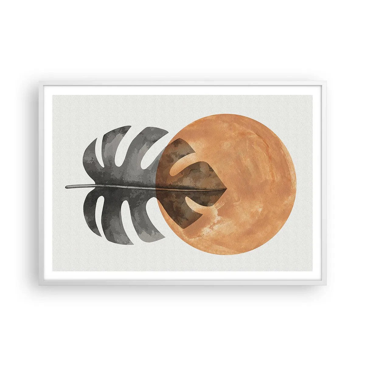 Plagát v bielom ráme - Vždy slnko - 100x70 cm