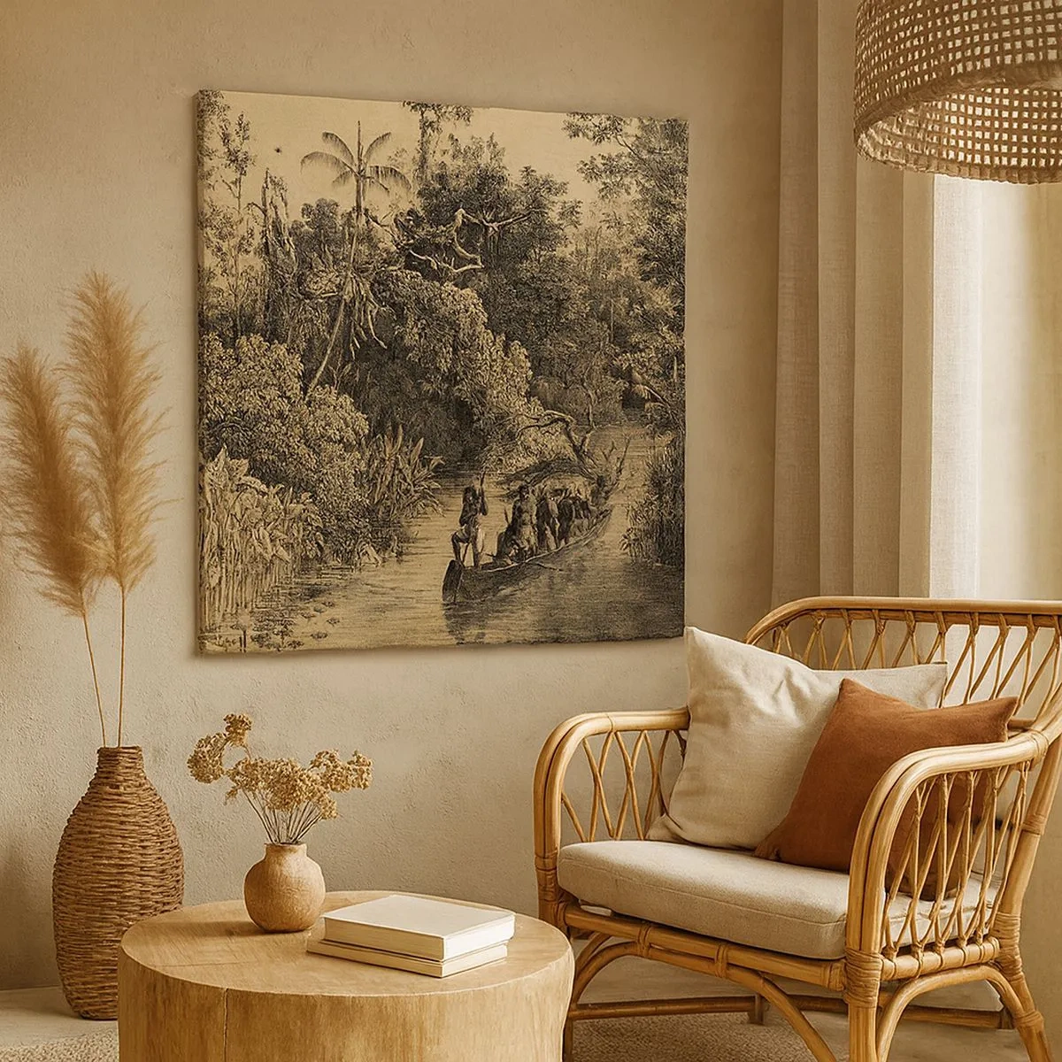 Obraz na plátne - Výlet k zdroju - 30x30 cm