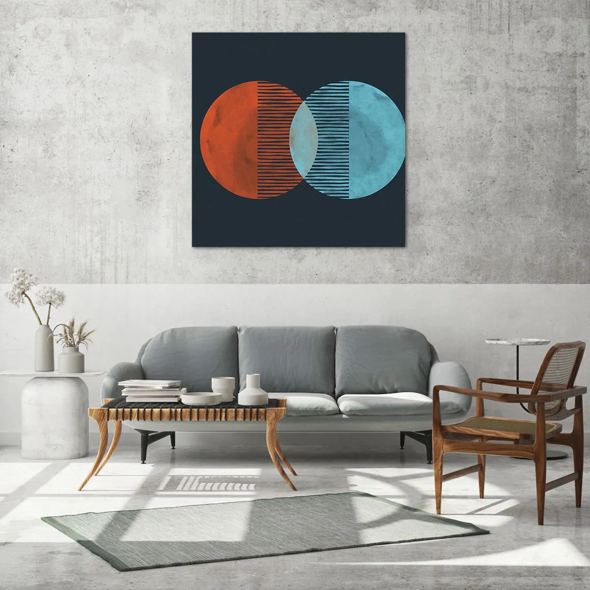 Obraz na skle - Astronomická fantázia - 40x40 cm