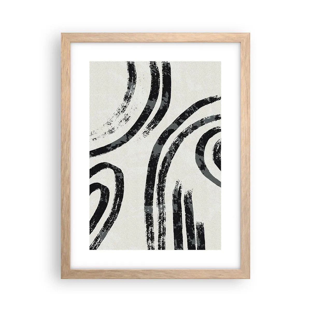 Plagát v ráme zo svetlého duba - Napoly zastavený - 30x40 cm