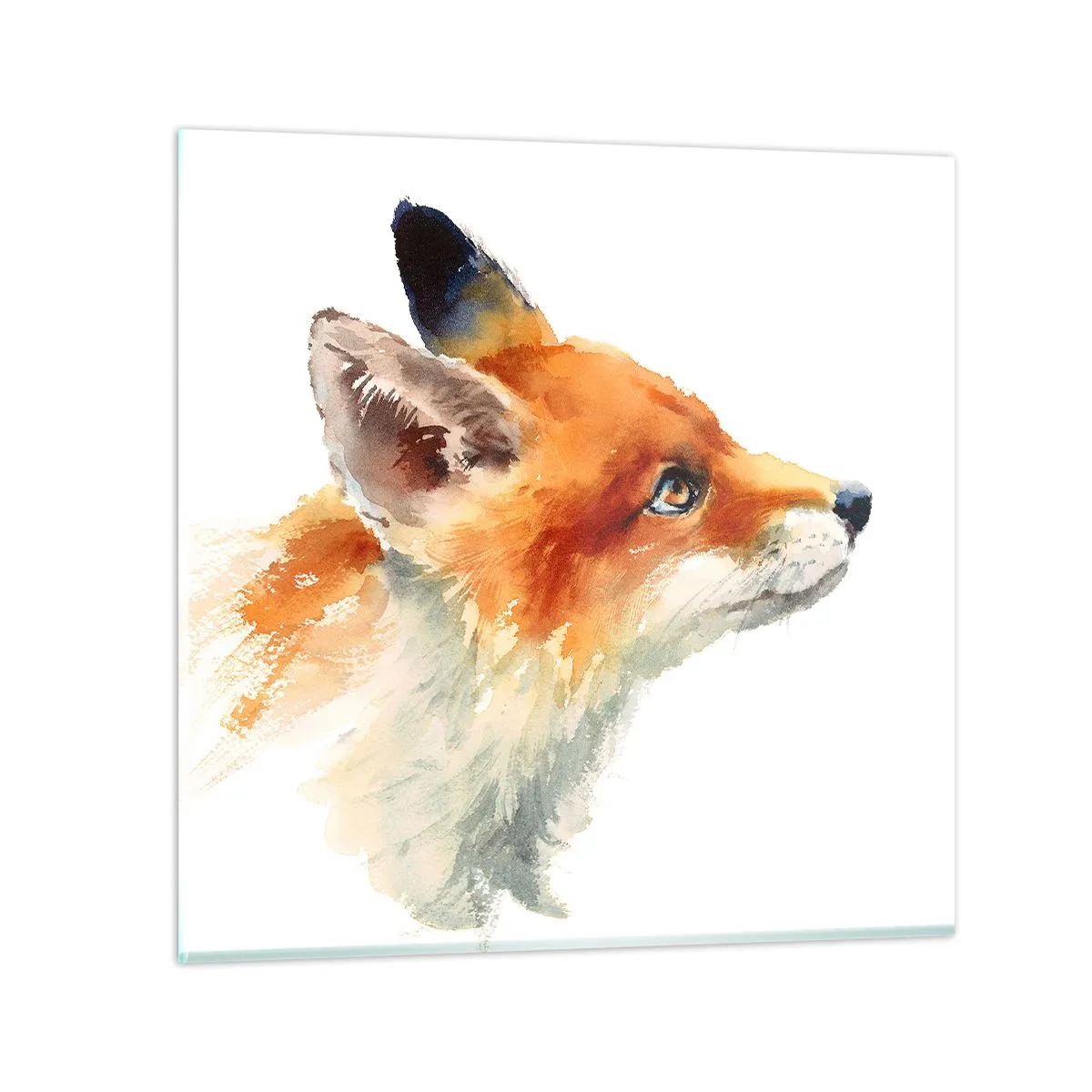 Obraz na skle - Opatrnosti nie je nikdy dosť - 30x30 cm