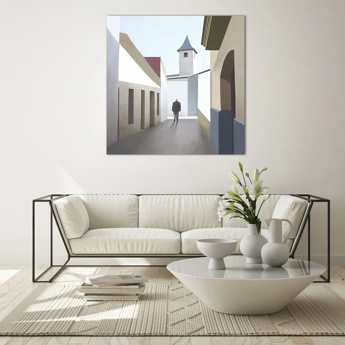 Obraz na skle - Slnečná prechádzka - 60x60 cm