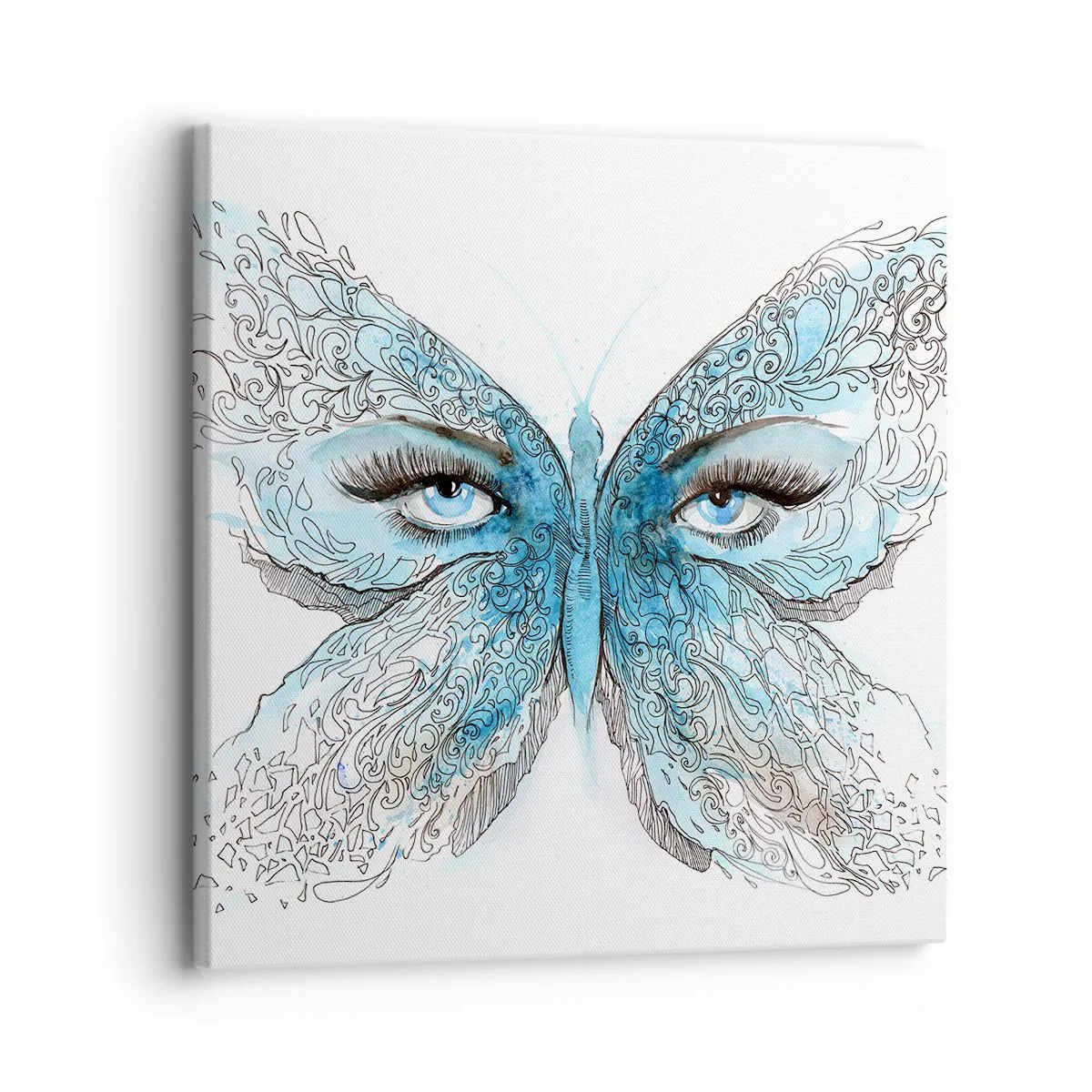 Obraz na plátne - Sýkorka modrinka eros - 30x30 cm