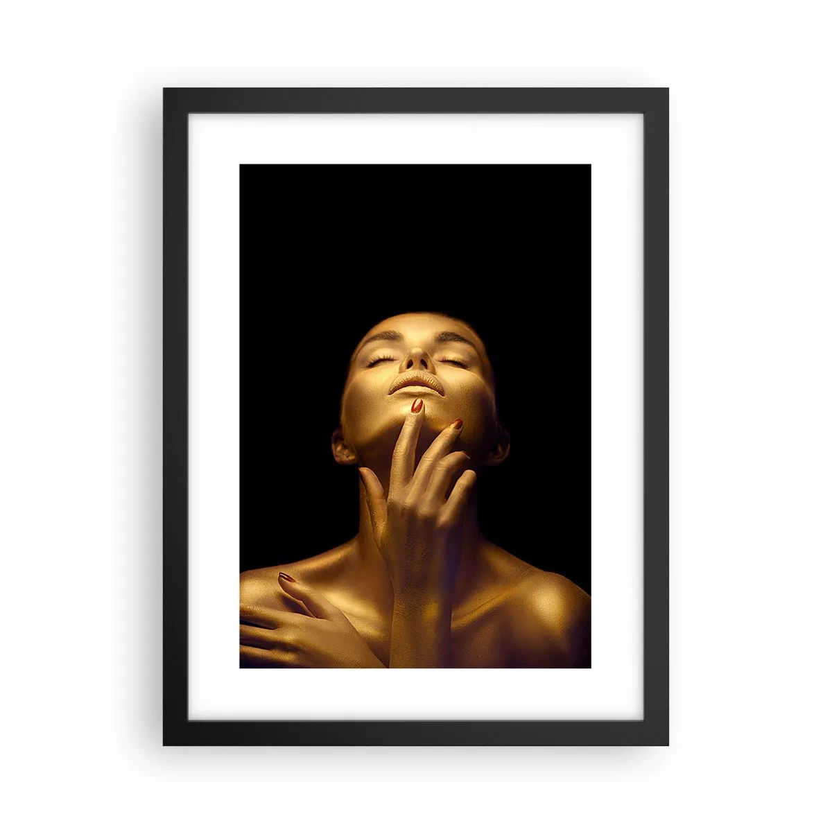 Plagát v čiernom ráme - Ako zlatý hodváb - 30x40 cm