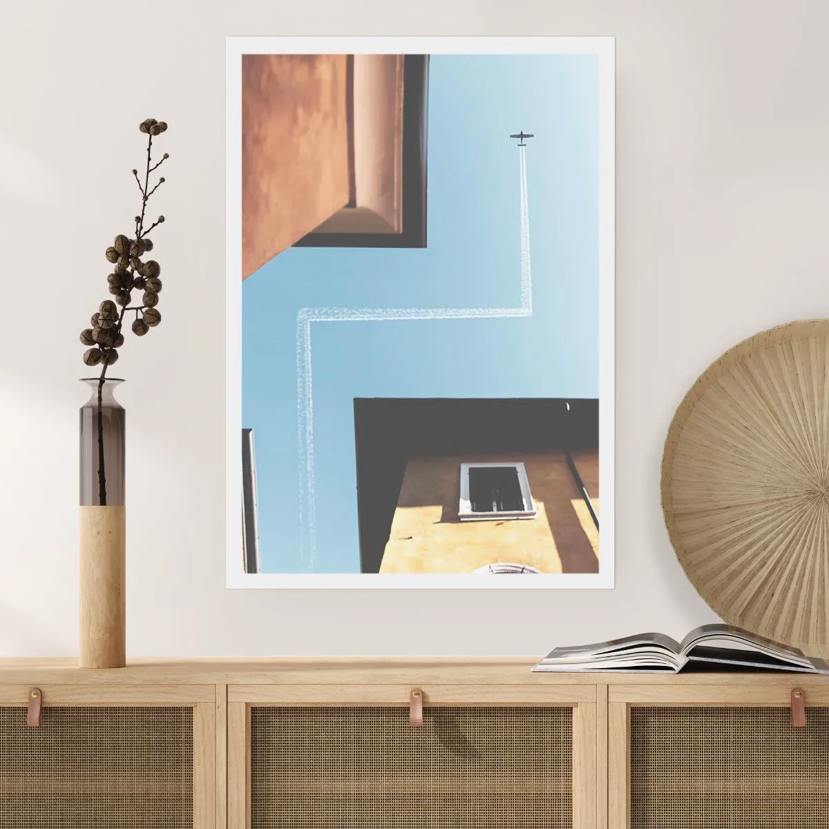 Plagát - Nad mestským labyrintom - 61x91 cm