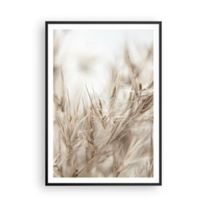 Plagát v čiernom ráme - Lúka a vietor - 70x100 cm