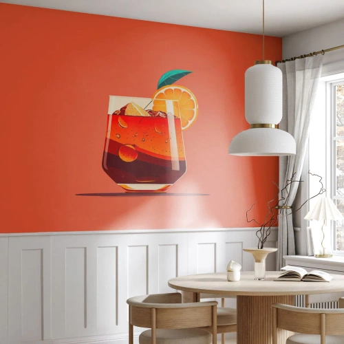 Fototapeta Premium Sand - Letné osvieženie - Koktail, Pite, Pite - 100x70 cm