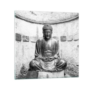 Obraz na skle - Pri zdroji pokoja - 40x40 cm