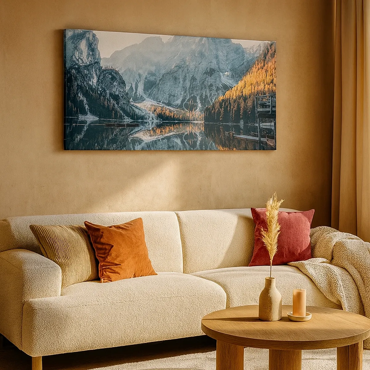 Obraz na plátne - Zrkadlová krajina - 30x30 cm