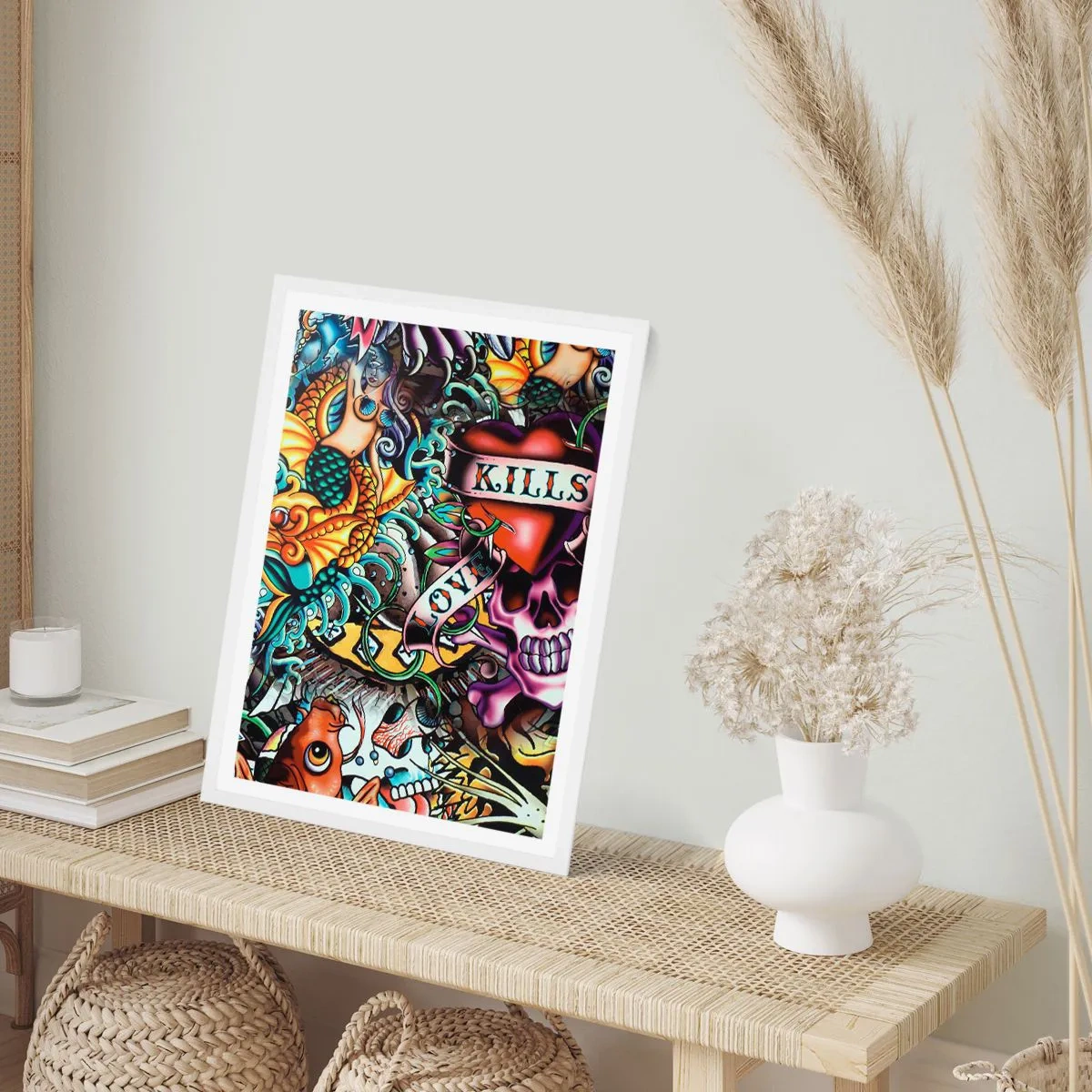 Plagát v bielom ráme - Sen tatéra - 30x40 cm