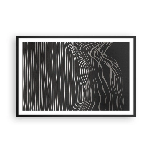 Plagát v čiernom ráme - Rytmus a prízvuk - 91x61 cm