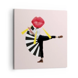 Obraz na plátne - Surrealistický pop-art - 50x50 cm