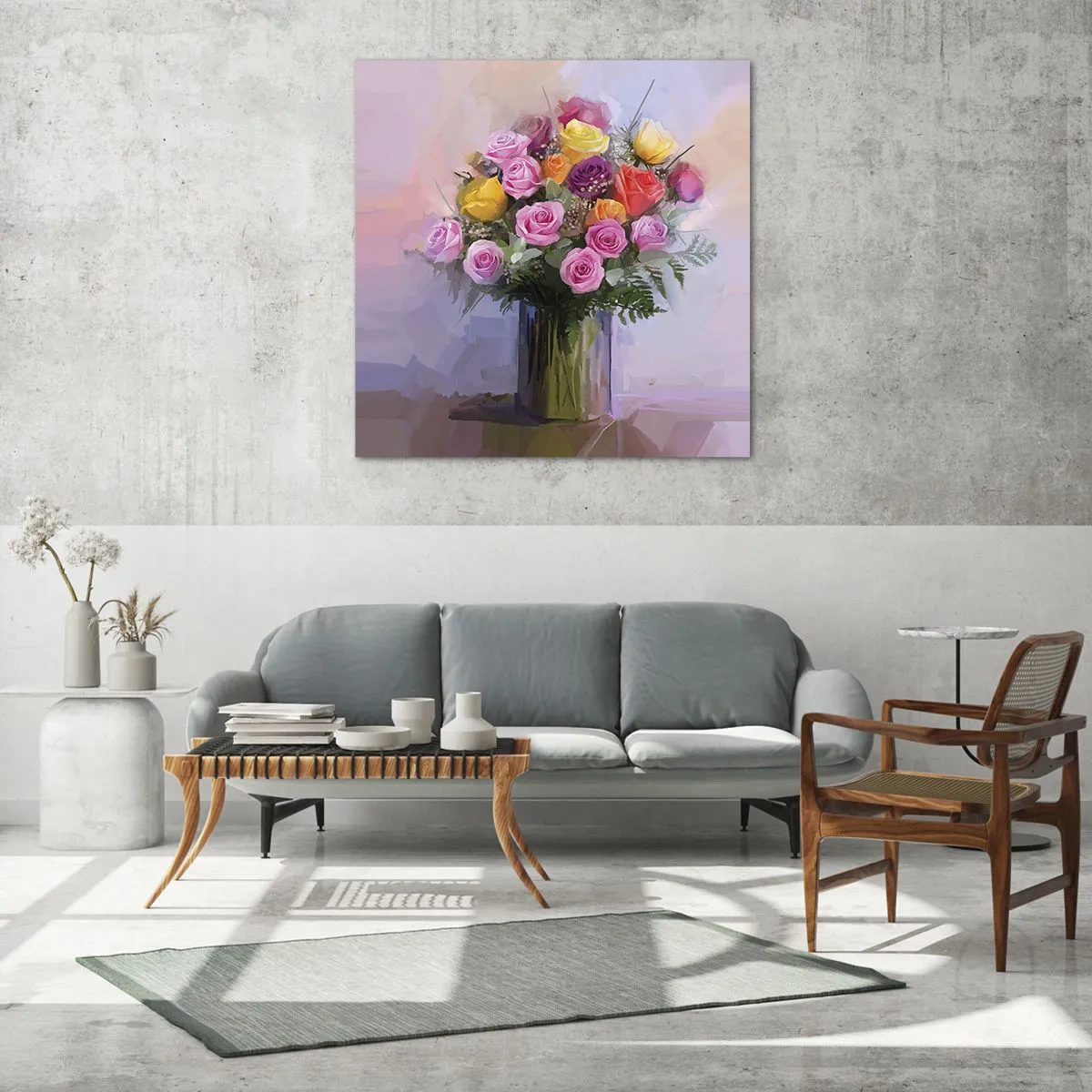 Obraz na skle - Zachytená krása - 60x60 cm