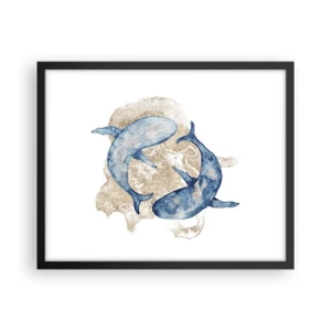 Plagát v čiernom ráme - Priateľstvo alebo láska? - 50x40 cm