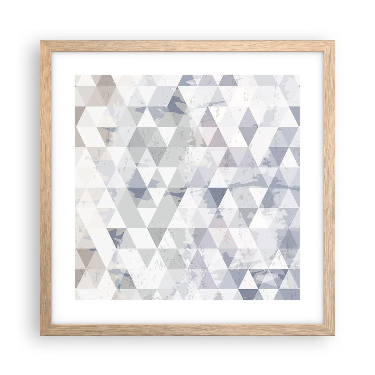 Plagát v ráme zo svetlého duba - V rytme na tri - 40x40 cm