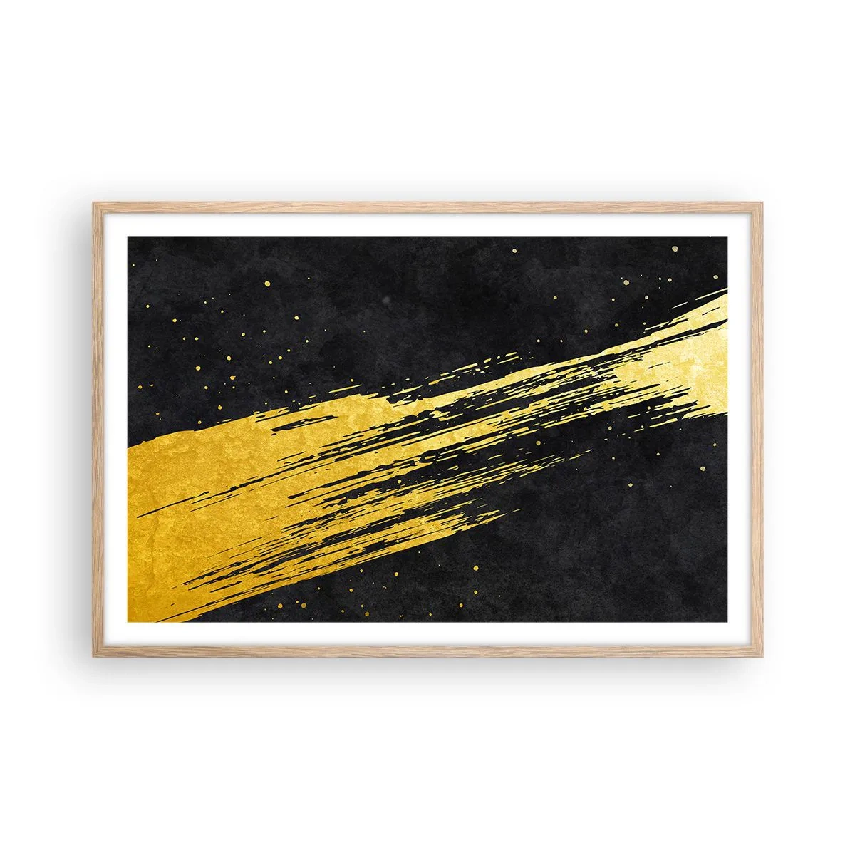 Plagát v ráme zo svetlého duba - Skok do hyperpriestoru - 91x61 cm