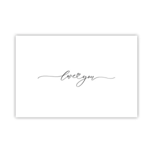 Plagát - Čierne na bielom - 91x61 cm