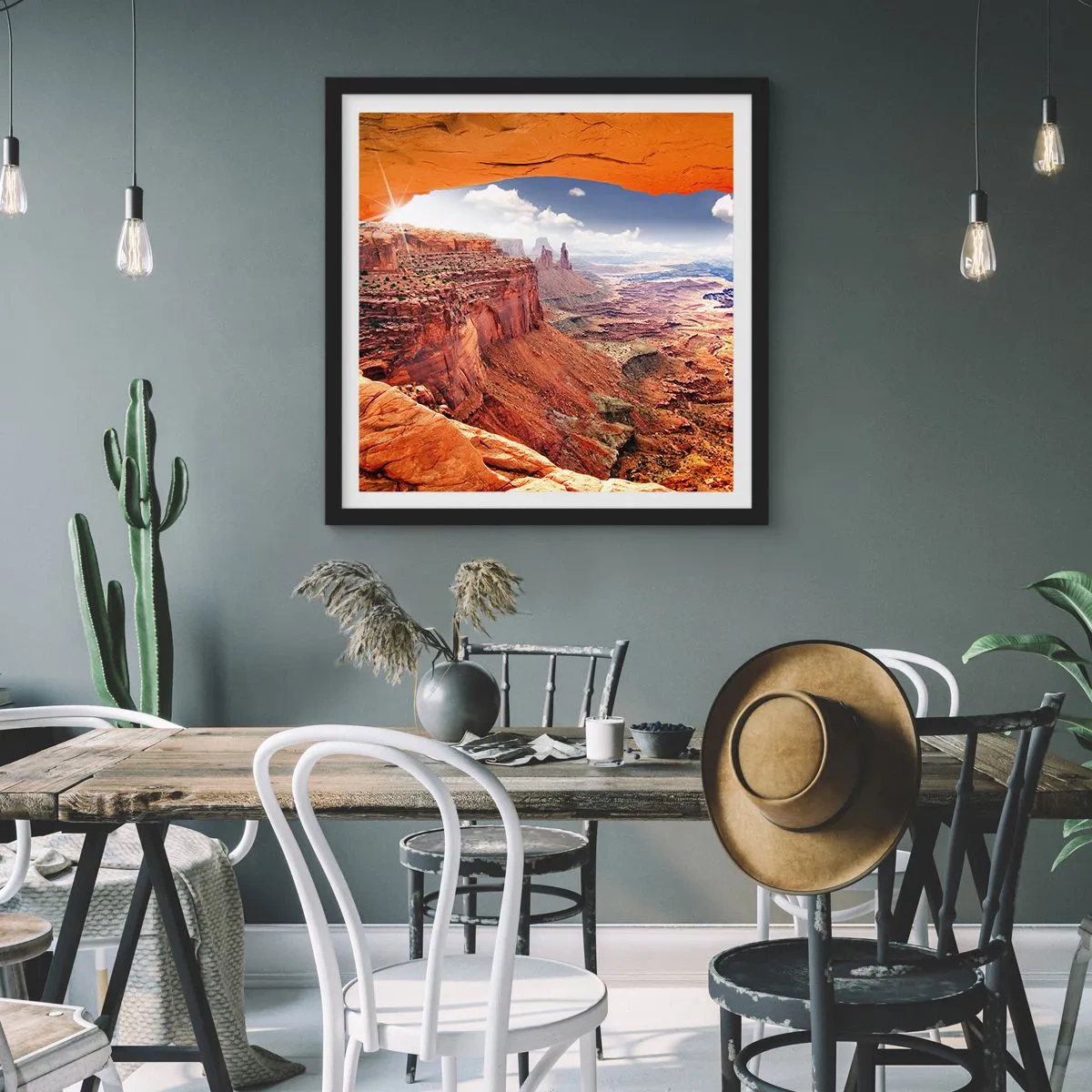 Plagát v čiernom ráme - Vytesané samotnou prírodou - 60x60 cm