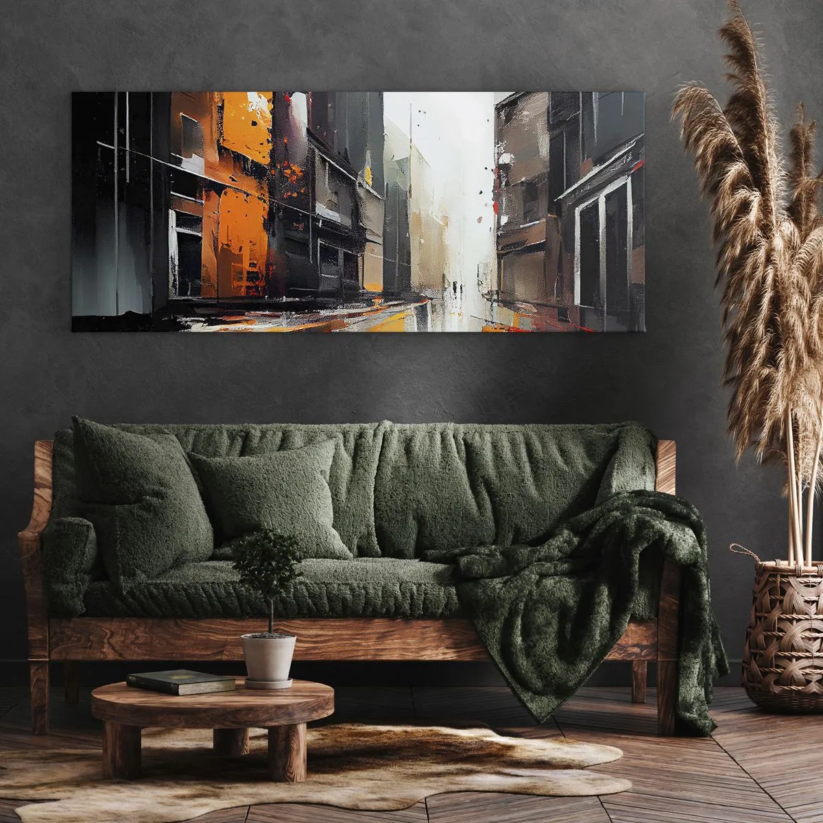 Obraz na plátne - Daždivý deň - 100x40 cm