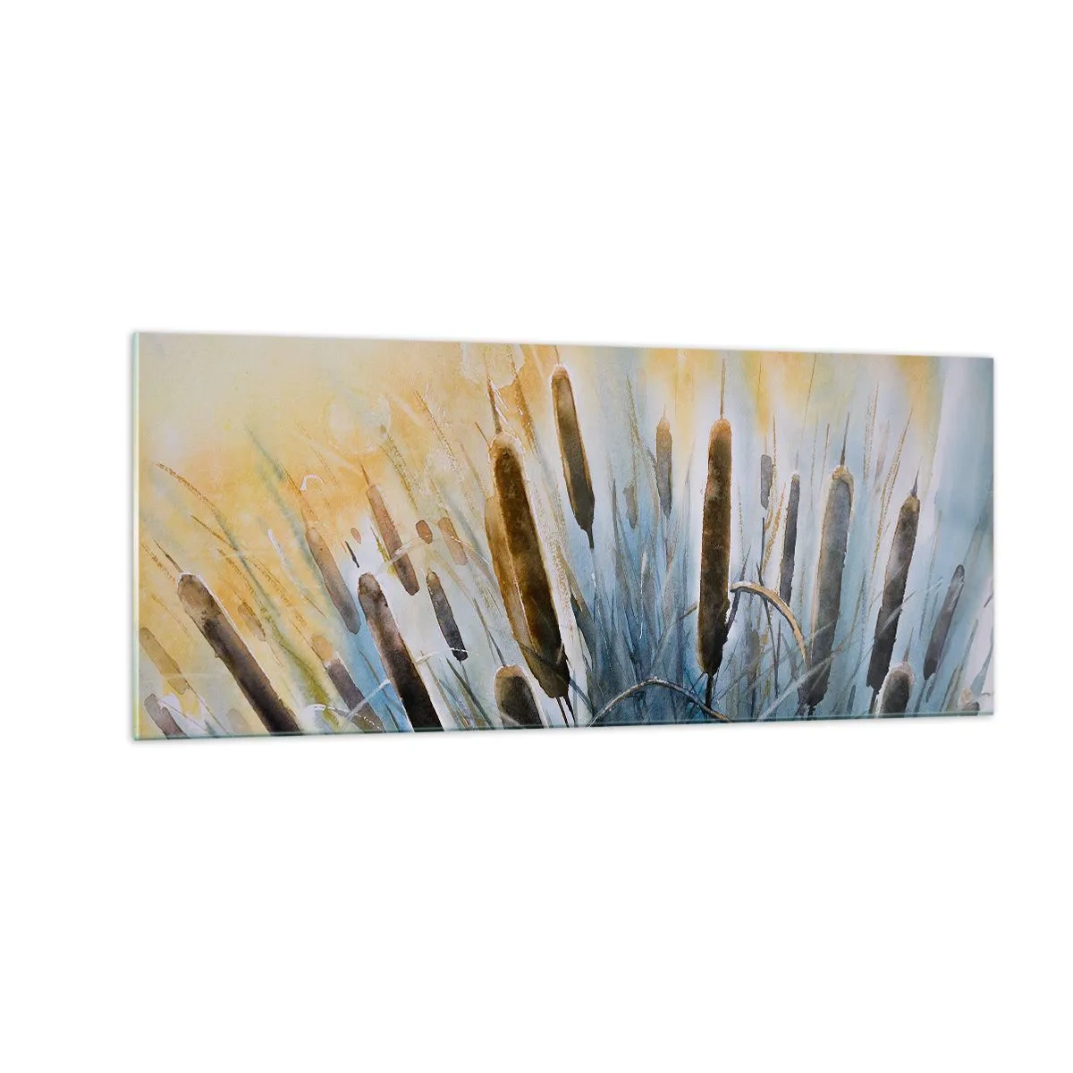 Obraz na skle - Chlad vody, žiara slnka - 100x40 cm