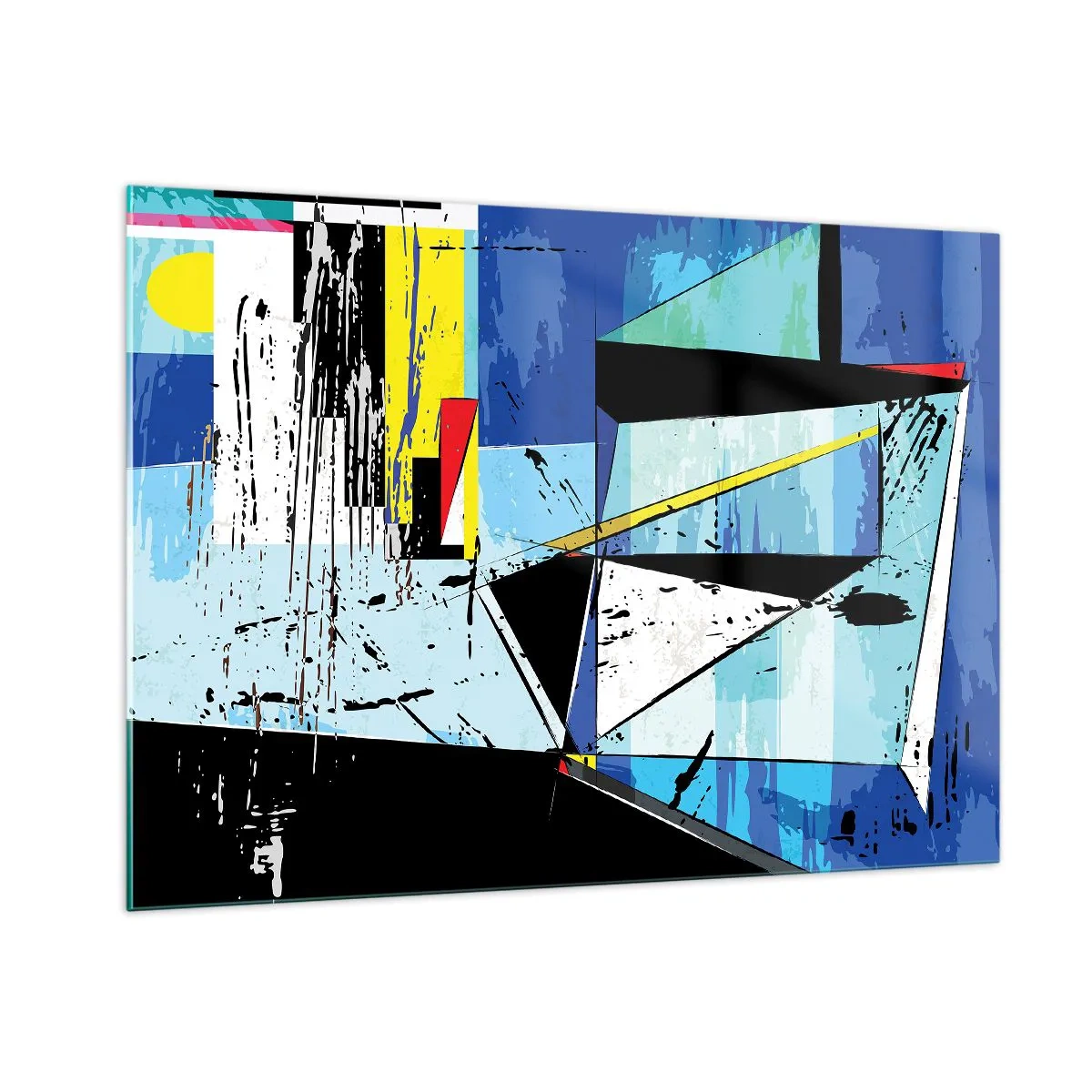 Obraz na skle - Pozerať sa na svet z uhla… - 100x70 cm