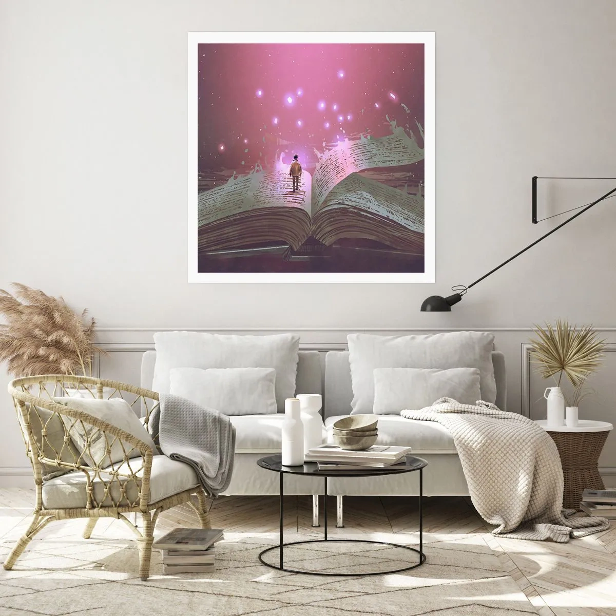 Plagát - Pozvánka do iného sveta - prečítaj! - 40x40 cm