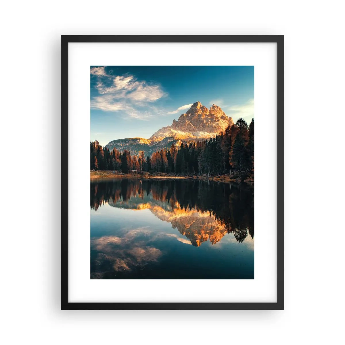 Plagát v čiernom ráme - Dvojitá krajina - 40x50 cm